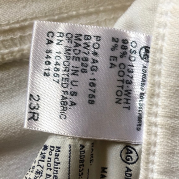 AG by Adriano Goldschmied white 23r - Picture 3 of 4